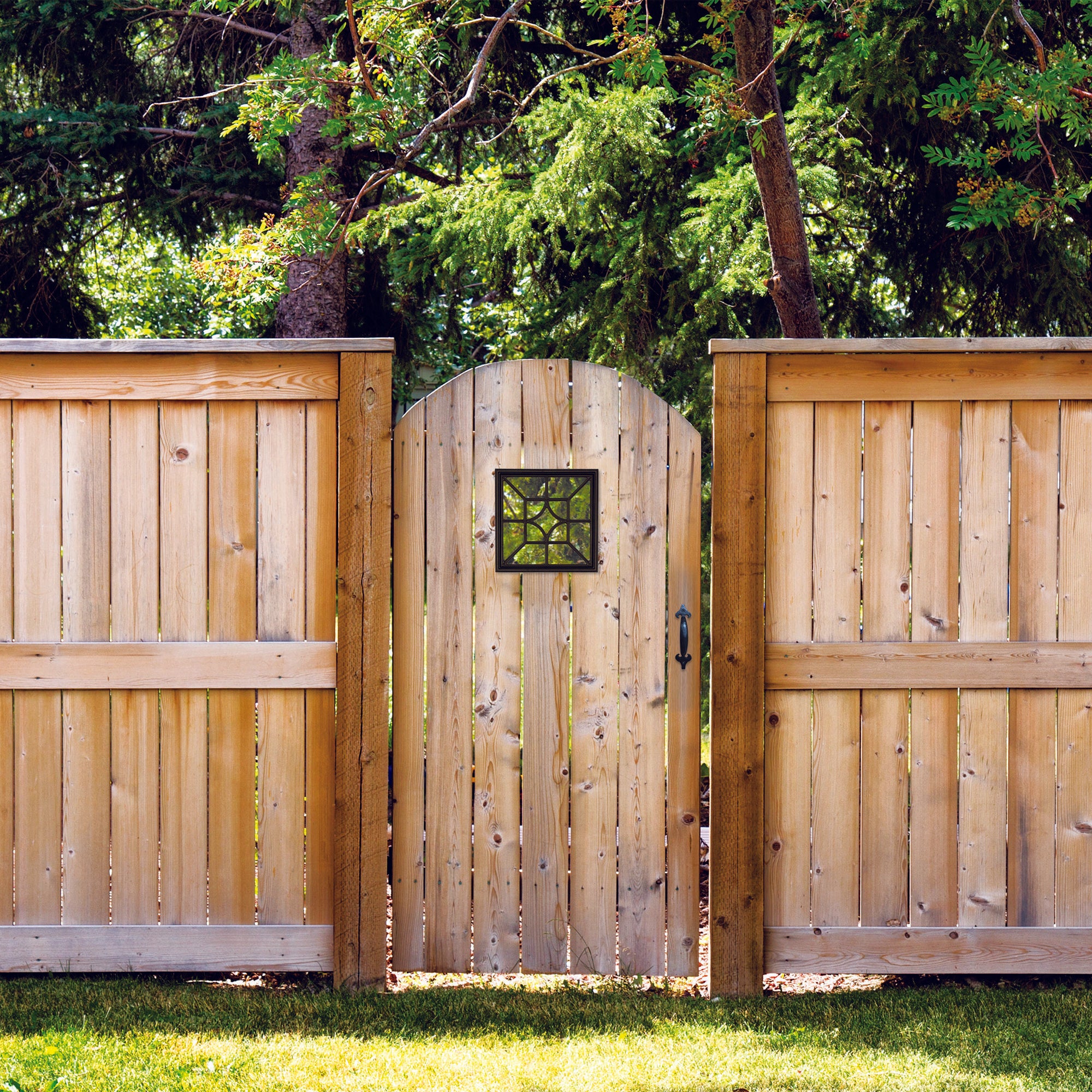 15"x15" Square/Diamond Black Cast Aluminum Fence & Gate Insert
