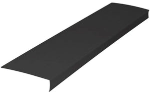 ALUMINUM 6" FASCIA RIBBED FACE 9'10" BLACK