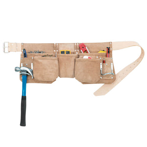 Kuny's 11-Pocket Journeyman Heavy-Duty Split Leather Carpenter Apron