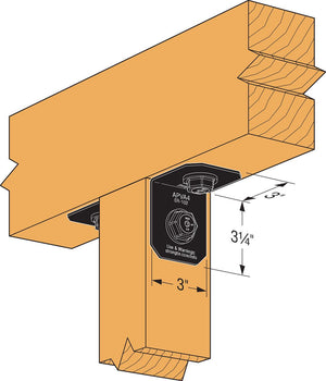 Ornamental 90° Angle for 4x Lumber