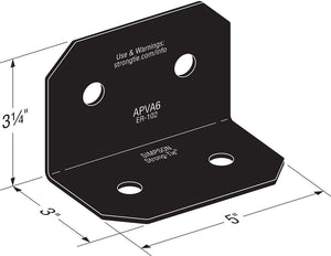 Ornamental 90° Angle for 6x Lumber