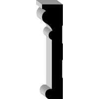 1.1/16" x 4-1/2" x 16' Medium Density Fibreboard Primed Architrave Moulding