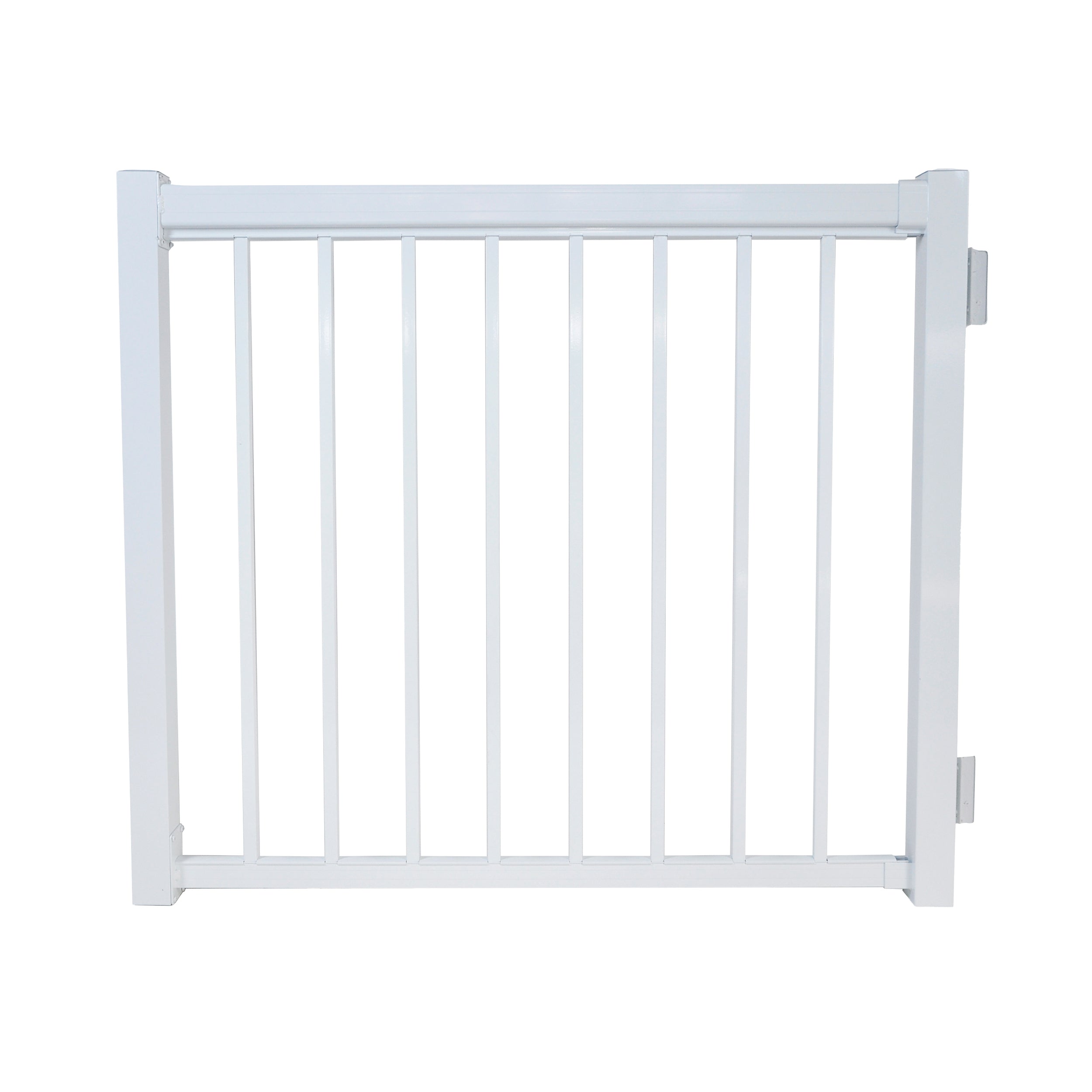 48" Straight Picket Gate Package, White (For 42")