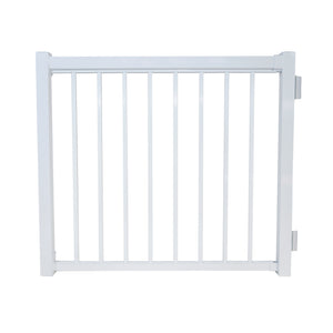 48" Straight Picket Gate Package, White (For 42")