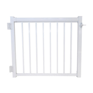 48" Straight Picket Gate Package, White (For 42")