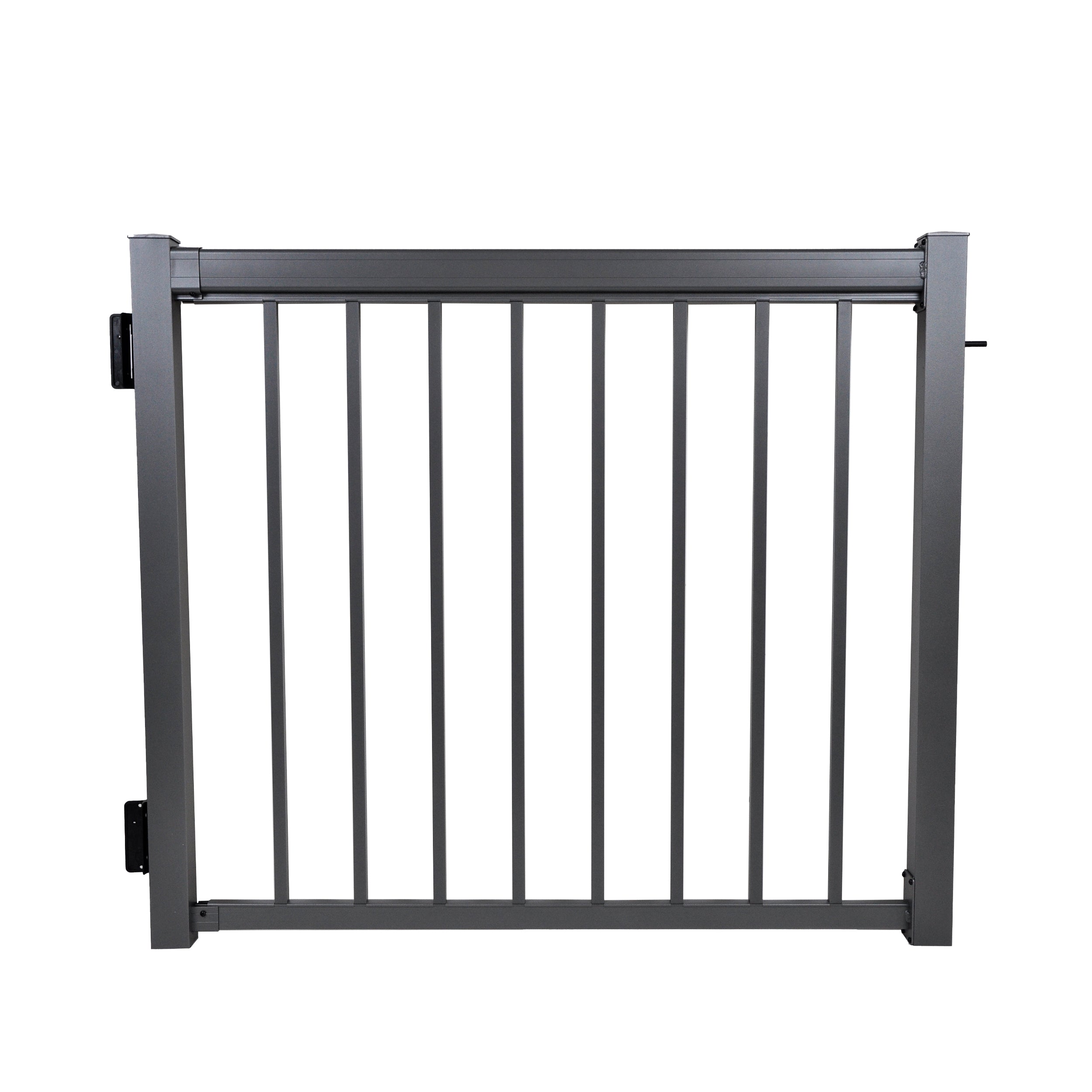 Regal 48" Gate Package With Straight Pickets, Titanium Slate