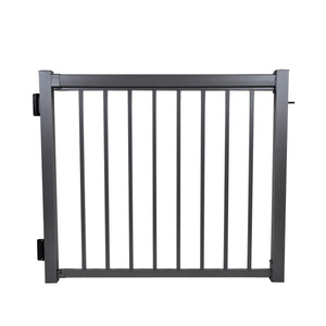 Regal 48" Gate Package With Straight Pickets, Titanium Slate