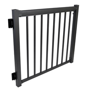 Regal 48" Gate Package With Straight Pickets, Titanium Slate