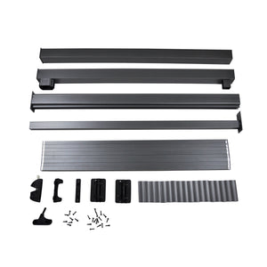 Regal 48" Gate Package With Straight Pickets, Titanium Slate