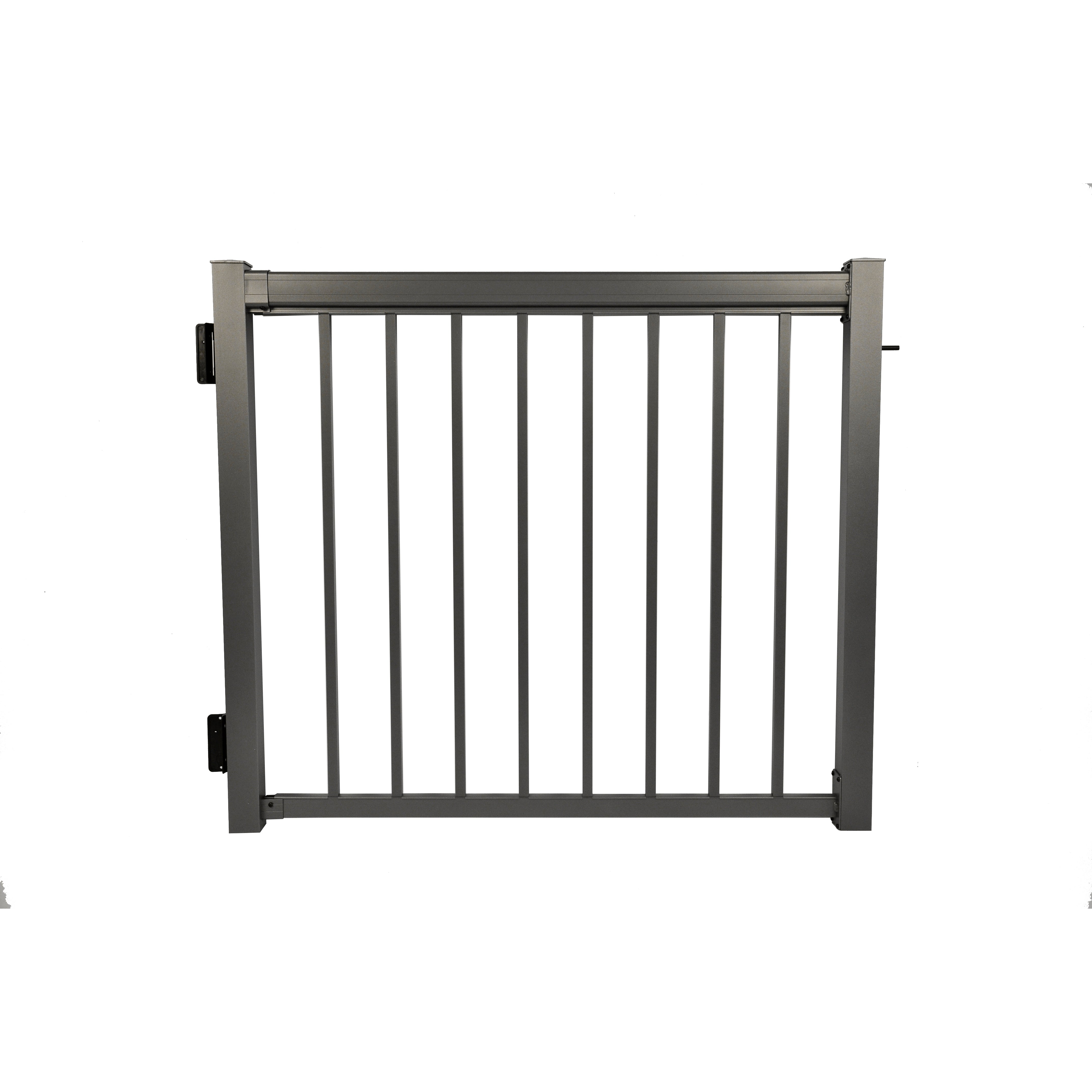 48" Straight Picket Gate Package, Bronze (For 42")