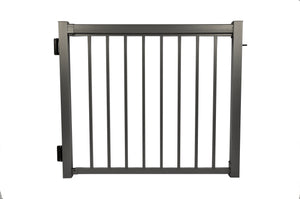 48" Straight Picket Gate Package, Bronze (For 42")