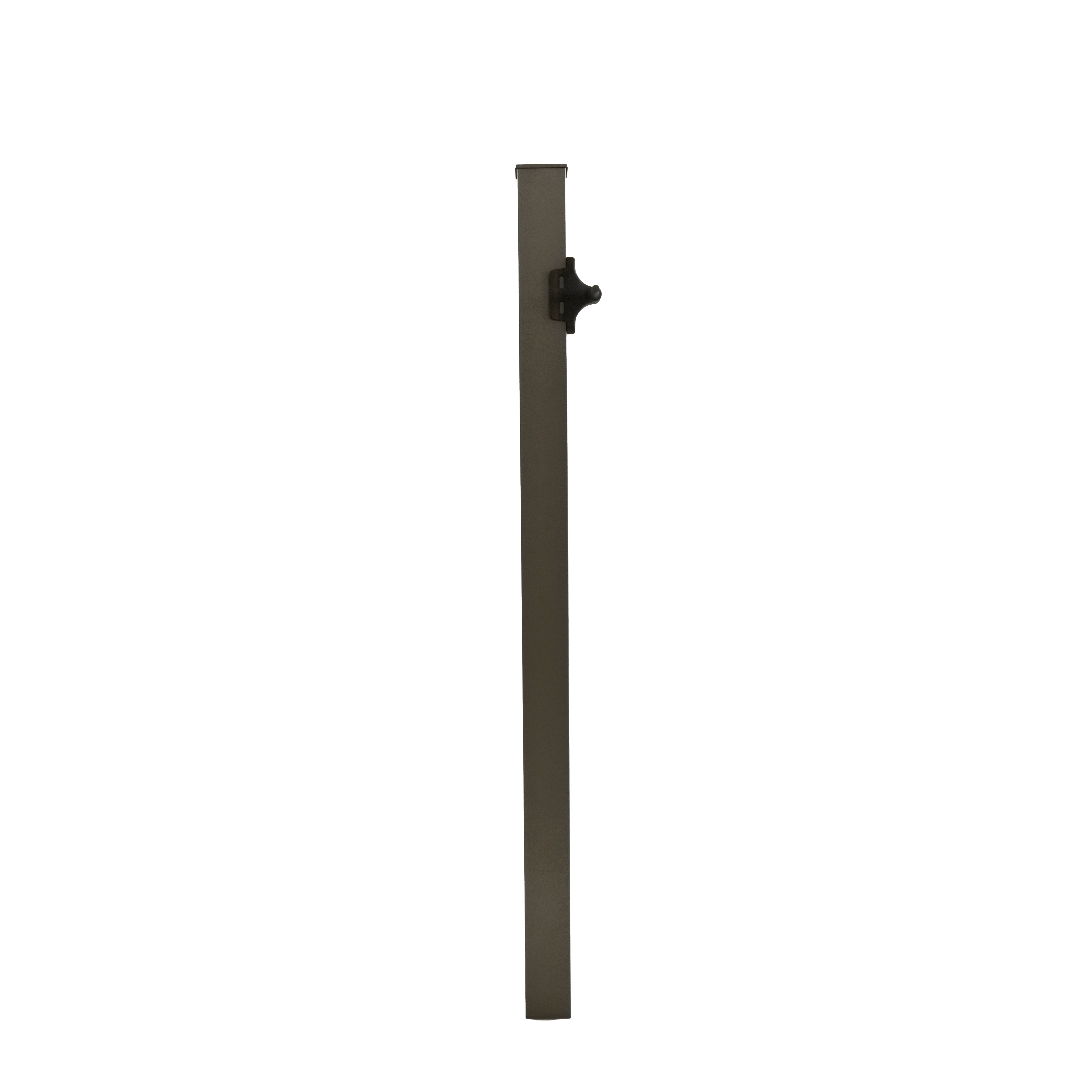 48" Straight Picket Gate Package, Bronze (For 42")