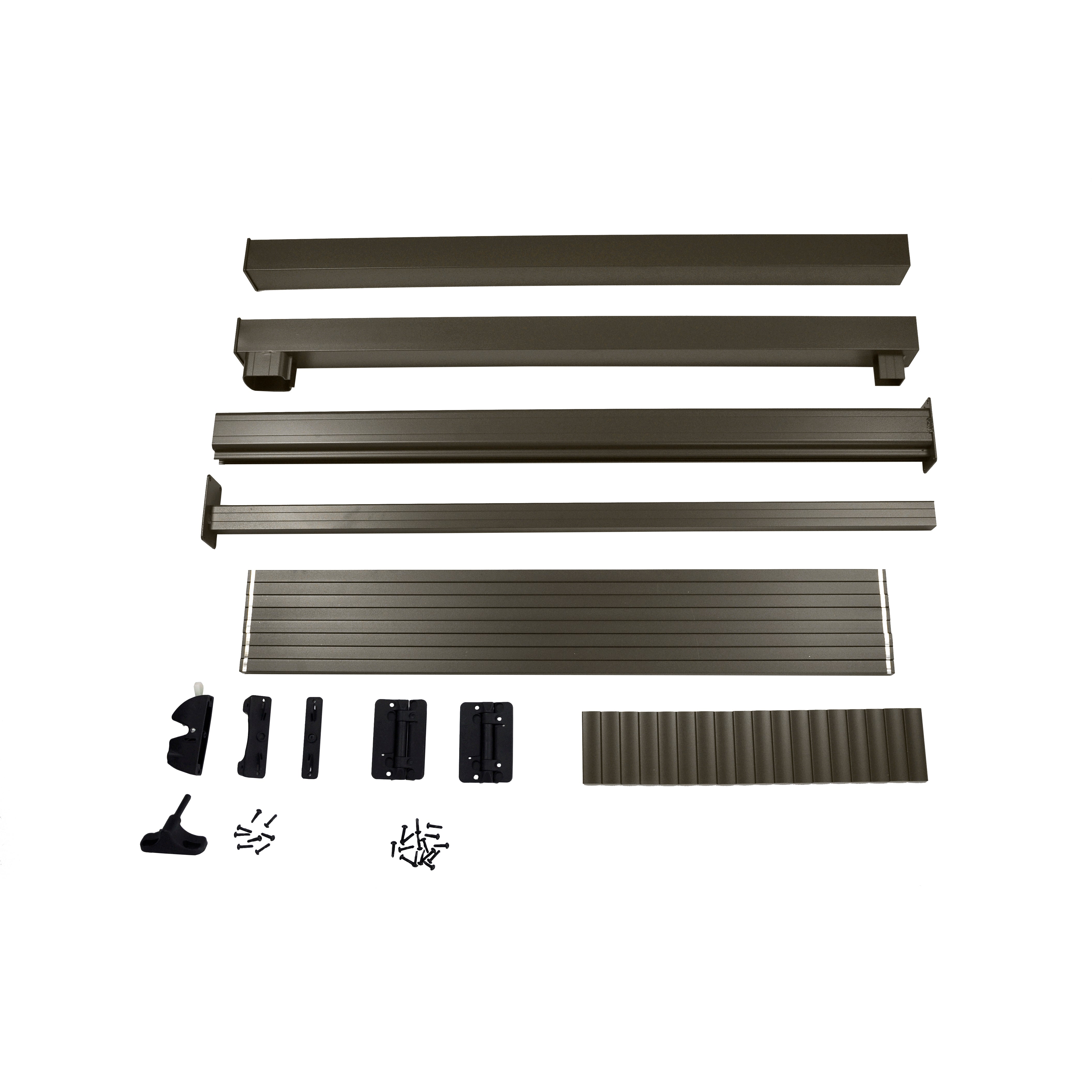 48" Straight Picket Gate Package, Bronze (For 42")