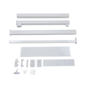 Regal 48" Gate Package With WideNarrow Pickets, White