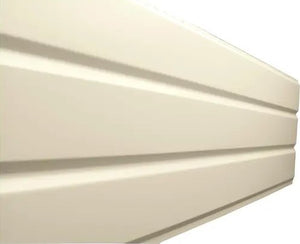 ALUMINUM 18" 3-PANEL SOFFIT PLAIN 10' ALMOND