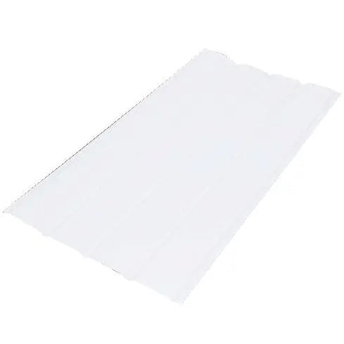 16" Aluminum 4-Panel Soffit-Plain, White