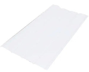 16" Aluminum 4-Panel Soffit-Plain, White