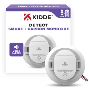 Kidde Combo Smoke & Carbon Monoxide Detector with Voice Alert - Backup Battery