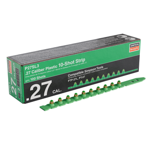 0.27 Caliber P27SL Plastic, 10-Shot Strip Load, Green (100/BX)