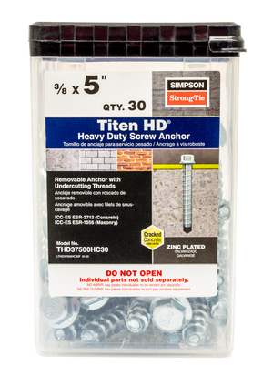 3/8"x5" Titen HD® Heavy-Duty Screw Anchor (50/BX)