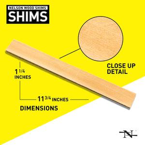 12" Wood Shims Contractor Grade (42/Pack)