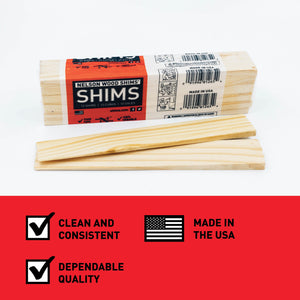 8" Pine Shims (12/Pack)