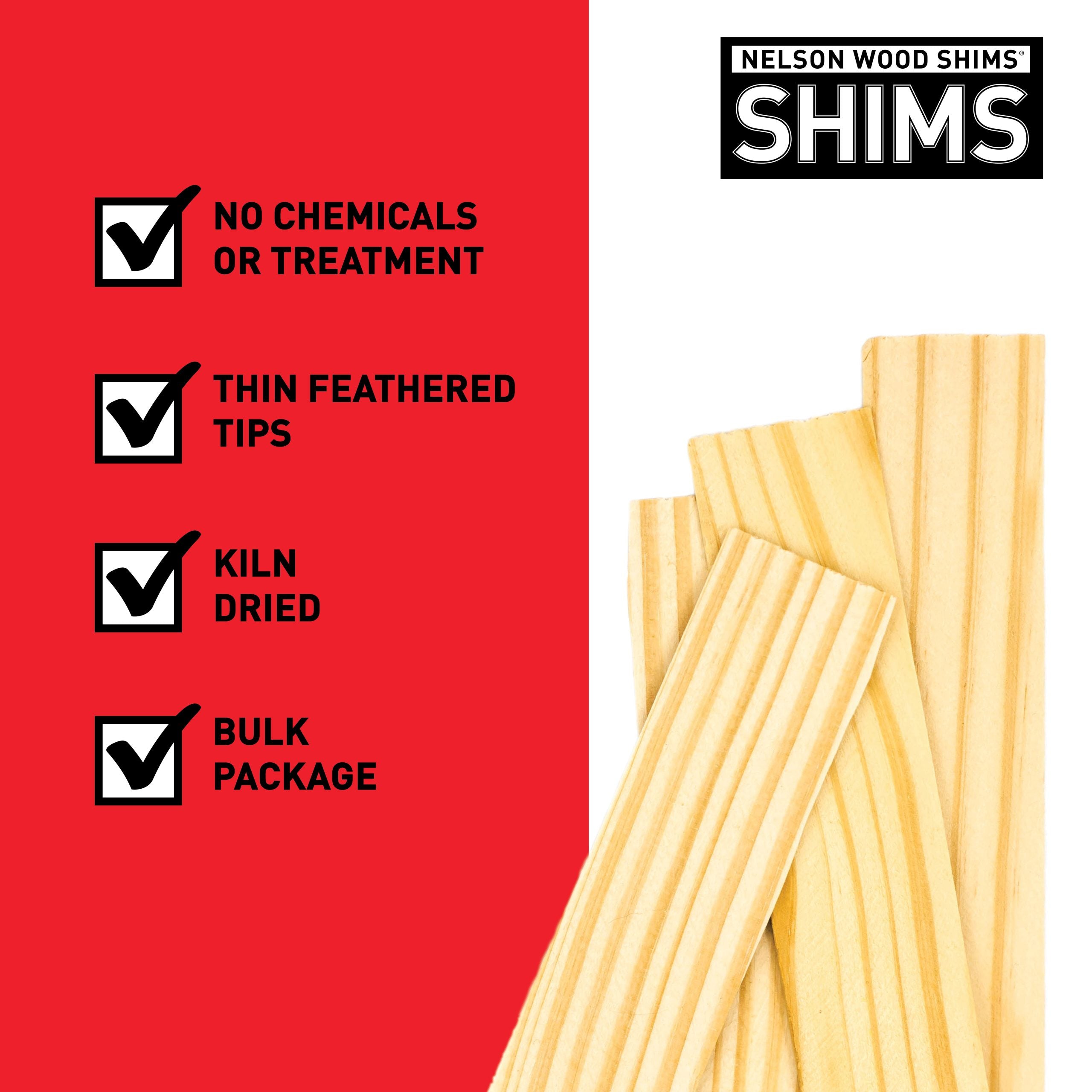 8" Pine Shims (120/Pack)