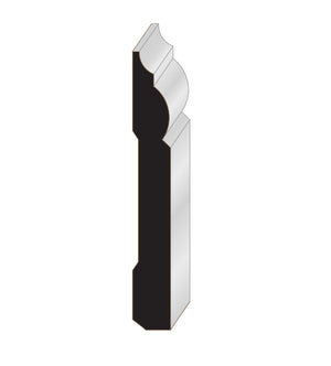 11/16”x5-1/2” Poplar Heritage Baseboard