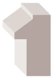 3/4" x 3-1/4" Contemporary Primed Finger Jointed Primed Poplar Back Band Moulding, by Linear Foot