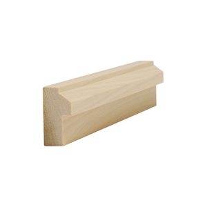 3/4”x1-3/8” Poplar Step Bevel Backband