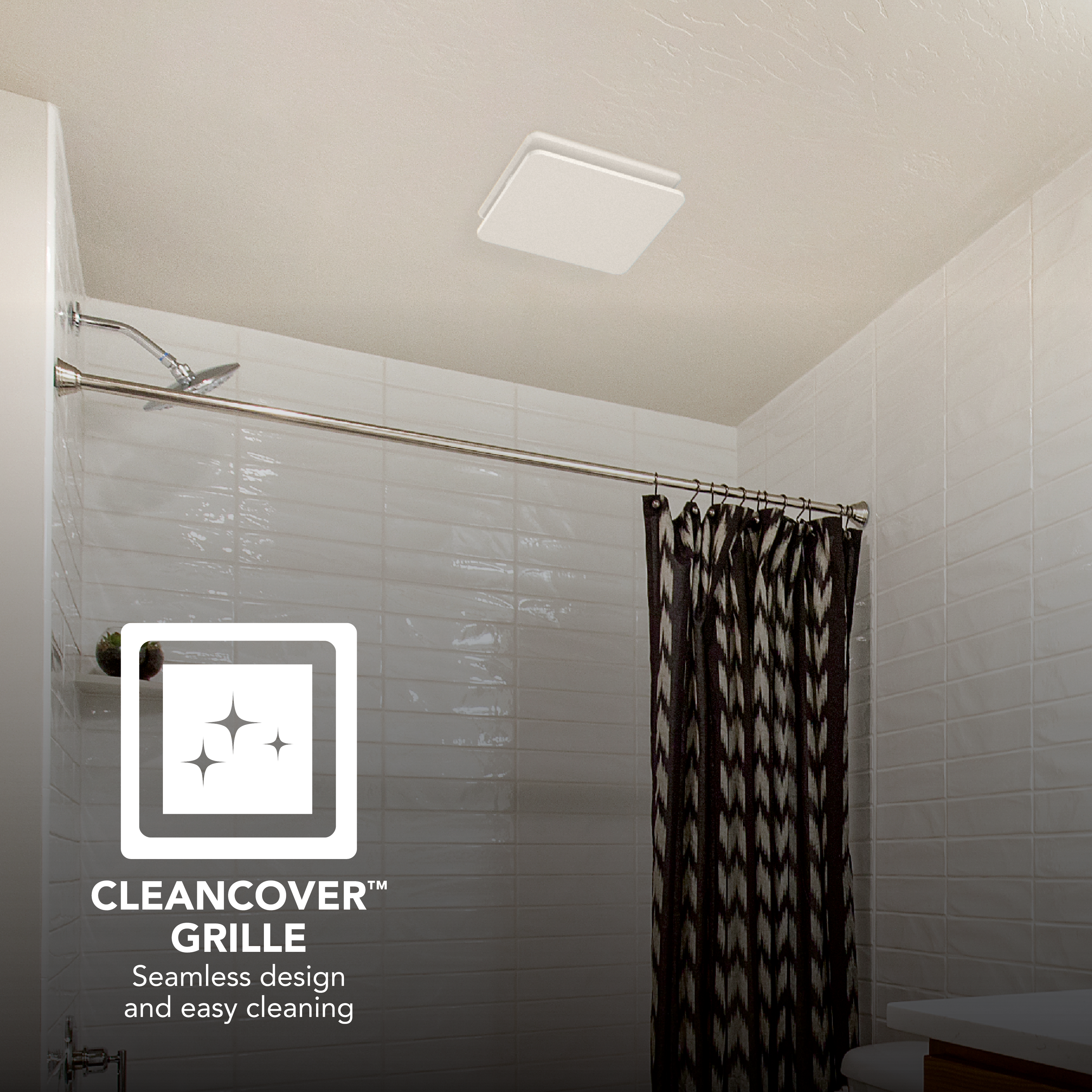 Broan-NuTone® Roomside Series 80 CFM 1.5 Sones Ventilation Fan ENERGY STAR® Broan Bathroom Fan