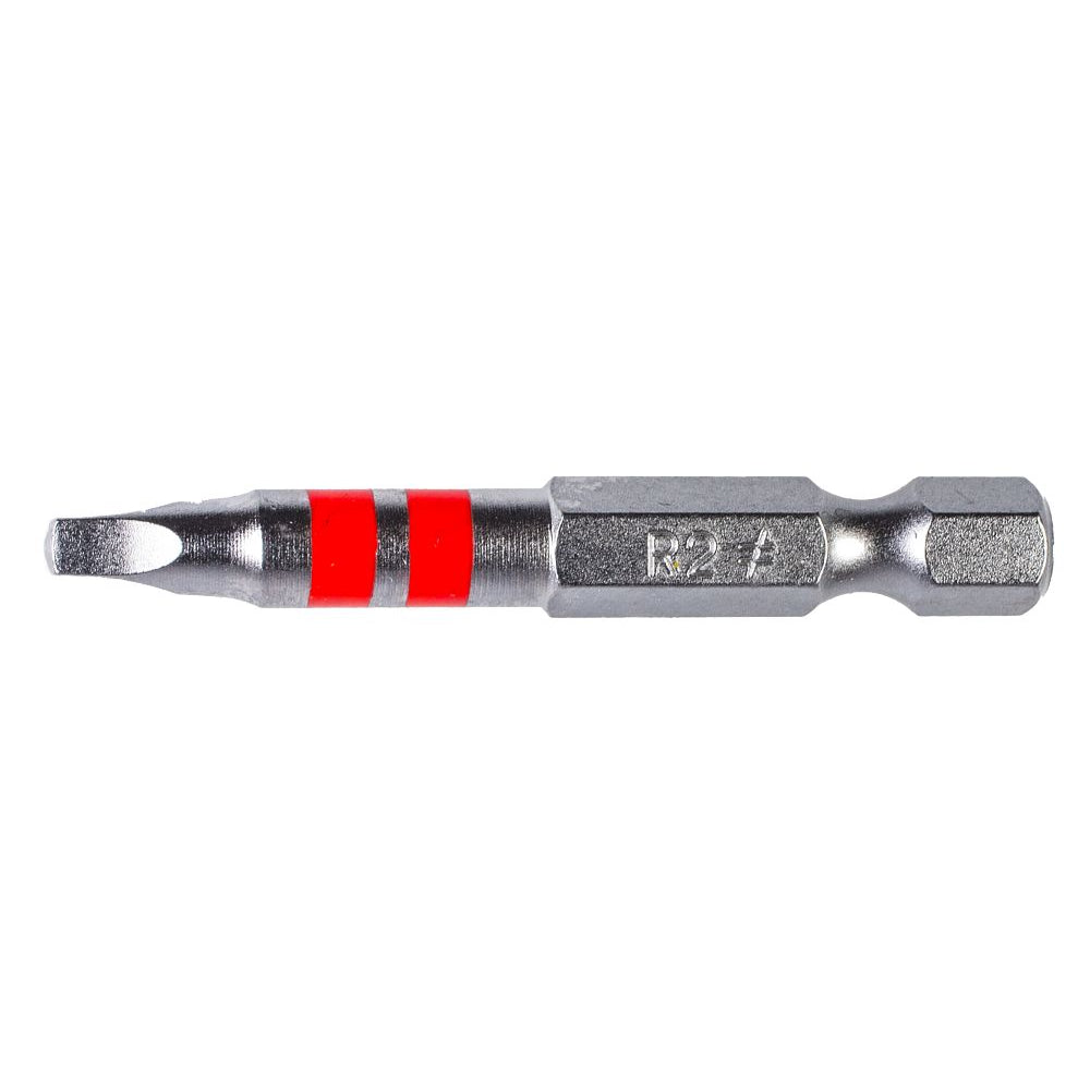 Simpson Strong-Tie® #2 Square 2″ Power Bit with two red stripes and R2 stamped on the shank, serving as an industrial-grade driver bit.