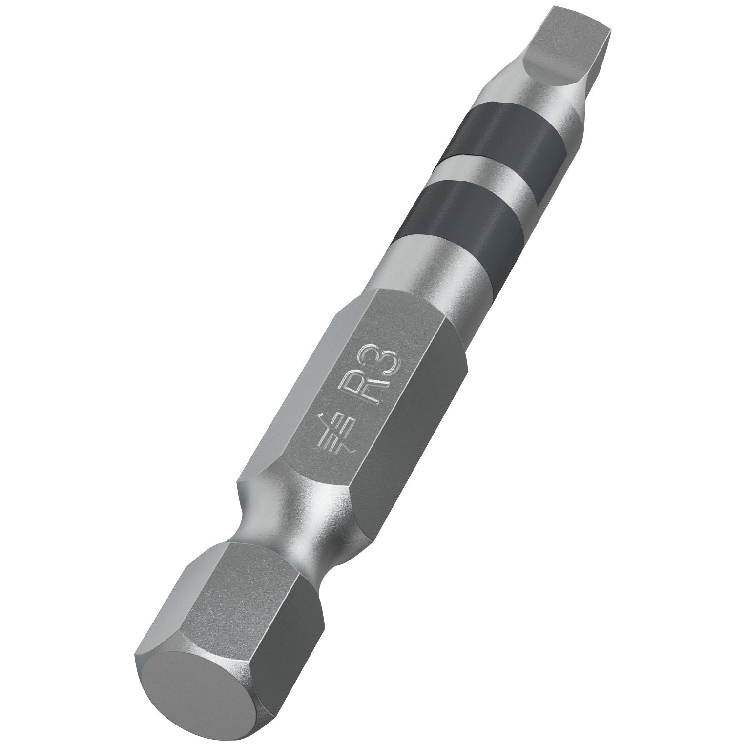 #3 Square 2″ Power Bit by Simpson Strong-Tie with R3 stamped on the shank.