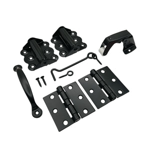 Nuvo Iron Screen Door Hardware Kit, Black