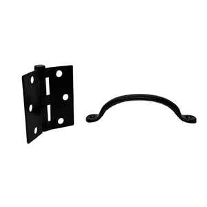 Nuvo Iron Screen Door Hardware Kit, Black