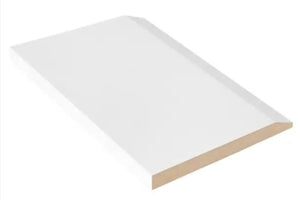 1/2"x4-3/4"x8' MDF Primed Bevel Baseboard