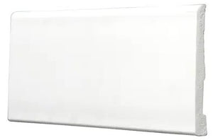 5/16" x 3-1/8" x 8' White Plain PVC Baseboard Moulding
