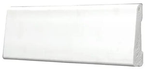 3/8" x 2-1/8" 7' White PVC Bevelled Casing Moulding