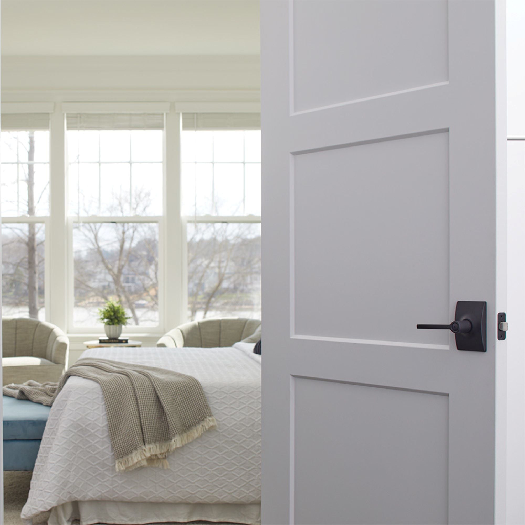 24"X80"X1-3/8" Birkdale 3-Panel Recessed Solid Core
