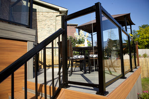 Stair Line Post, Textured Black (For 42")