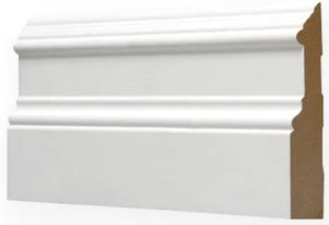 5/8"x5" MDF Ultra Light Primed Colonial Baseboard