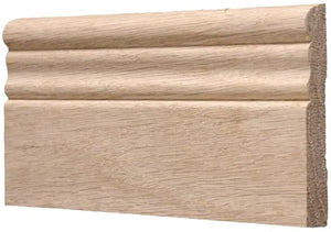 3/8"x3-1/8"x8' Oak Colonial Baseboard