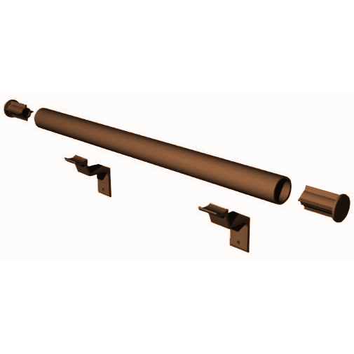 6' Century Pipe Handrail Kit, Lakeside Copper