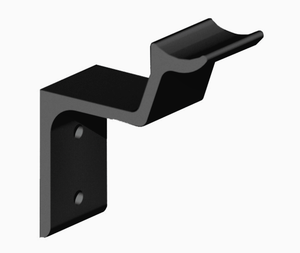 Century Pipe Handrail Bracket, Black