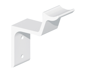 Century Pipe Handrail Bracket, White