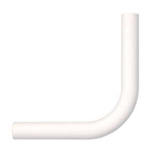 90° Century Pipe Handrail Extension, White