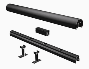 Century, TBRS10 - 10' Top & Bottom Rail for 5/8" Stair Picket, Gray