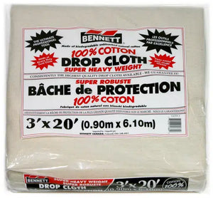 3'X20' 100% COTTON DROP SHEET