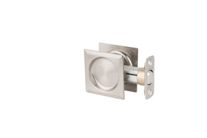 Contemporary Pocket Door Lock- Passage, Satin Nickel Weiser Pocket Door Lock