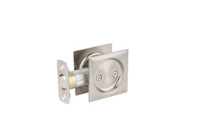Contemporary Pocket Door Lock- Passage, Satin Nickel Weiser Pocket Door Lock